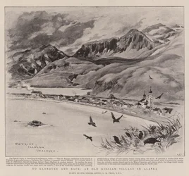 Vers le Klondyke et retour, un ancien village russe en Alaska